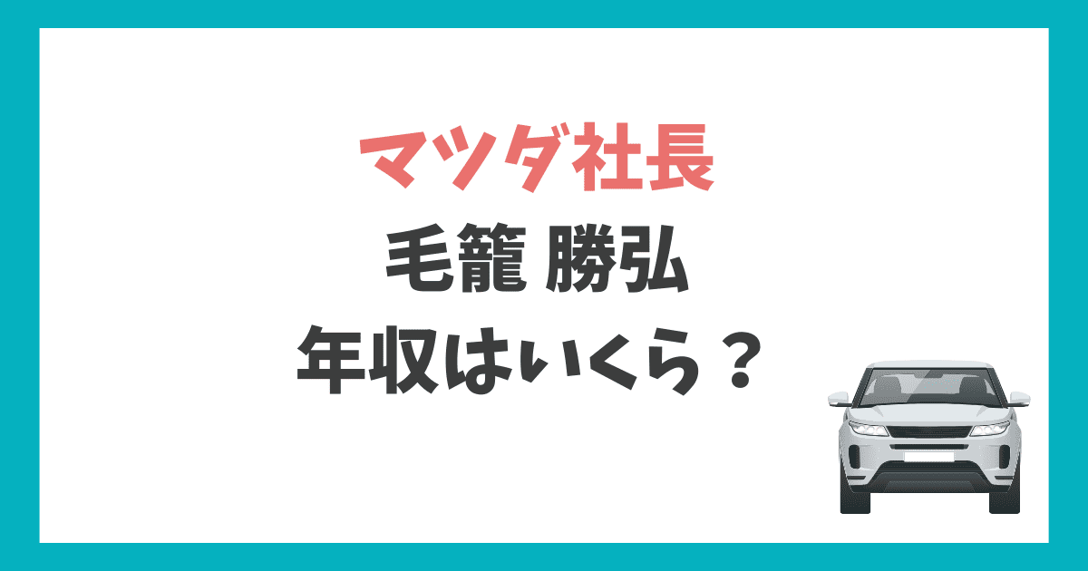毛籠勝弘 年収
